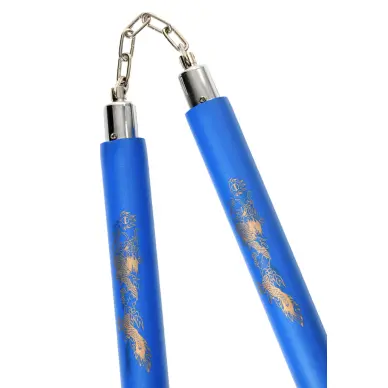 Nunchaku à Chaîne Mousse bleu - 2