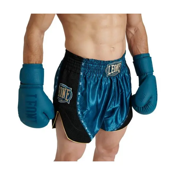 Short de Boxe Thai Leone Classic Bleu
