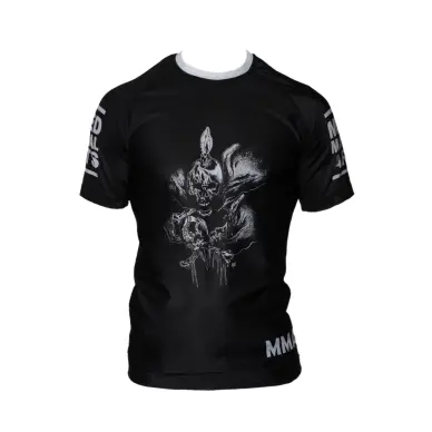 Rashguard MMA Noir Impression tête de mort - Fin de Serie - 5