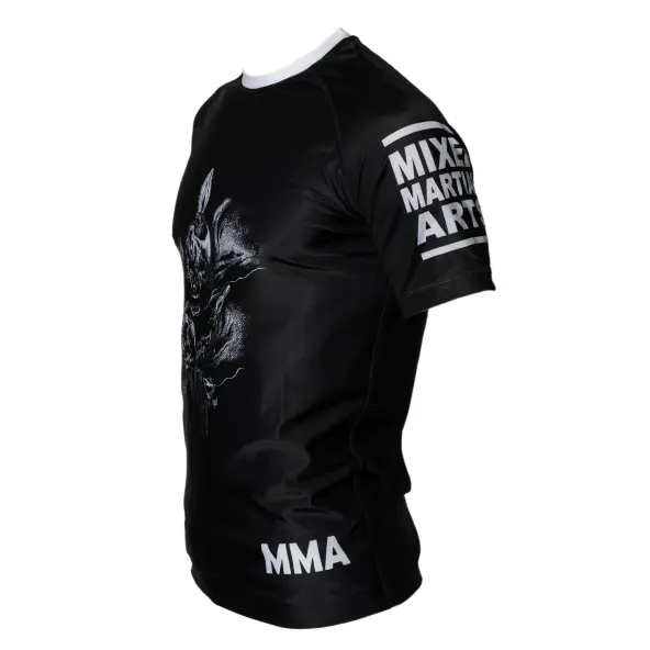 Rashguard MMA Noir Impression tête de mort - Fin de Serie