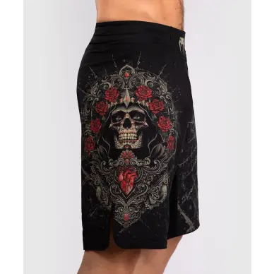 Short de MMA Venum Santa Muerte 5.0 - Noir Profond/Or - 2