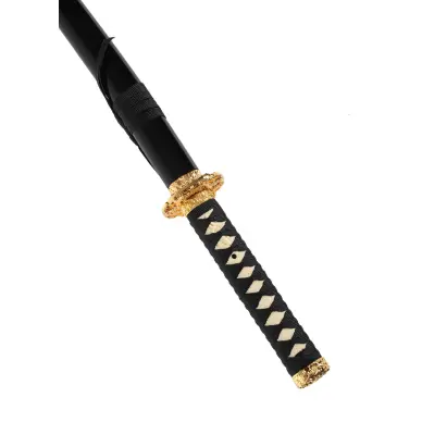 Katana et Wakizashi Noir Shinogi - 8