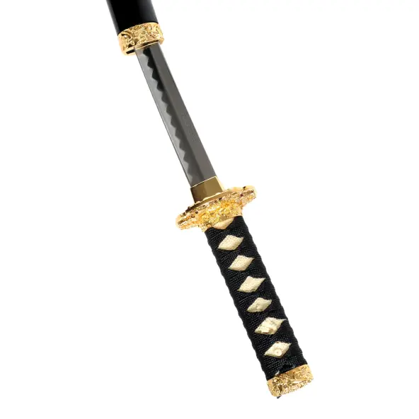 Katana et Wakizashi Noir Shinogi