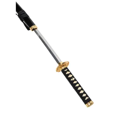 Katana et Wakizashi Noir Shinogi - 11