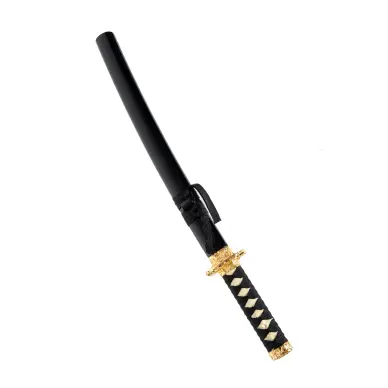 Katana et Wakizashi Noir Shinogi - 12