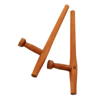 Tonfa Rond Chene Rouge Shureido - 3