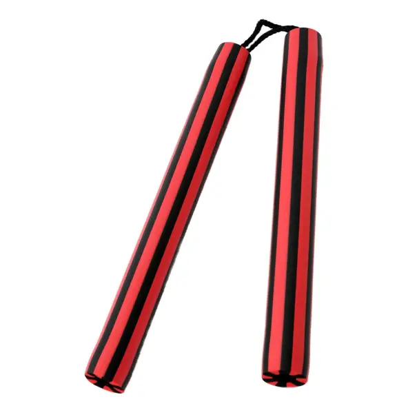 Nunchaku à Corde Mousse rouge/noir