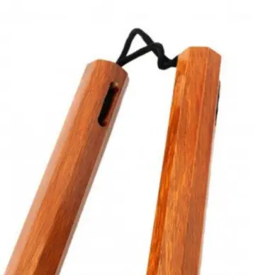 Nunchaku à Corde Bois octogonal - 3