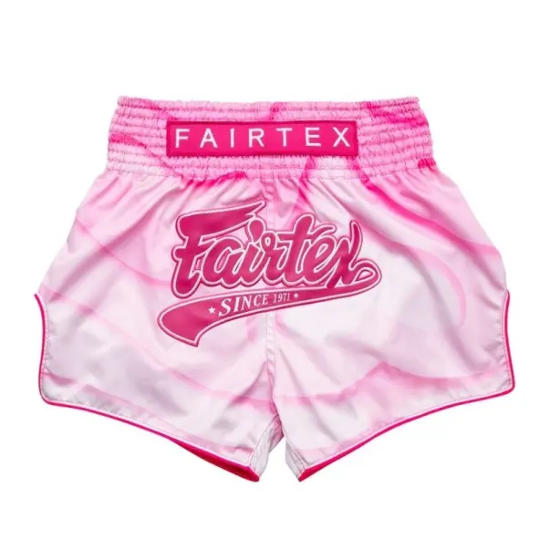Short de Boxe Thaï Fairtex Rose/Blanc 1914