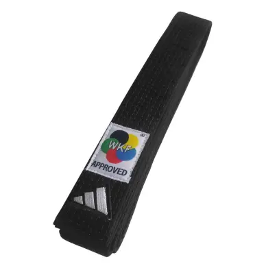 Ceinture de Karaté WKF Noire Adidas