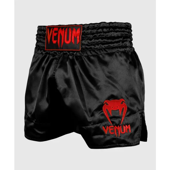 Short de Boxe Thaï Venum Classic Noir/Rouge