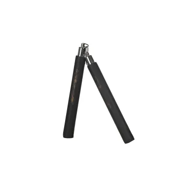 Nunchaku à Chaine Bois Noir/Or - 4
