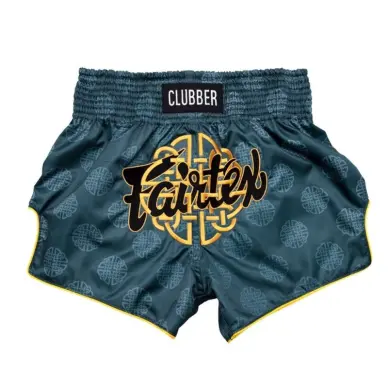 Short de Boxe Thaï Fairtex Bleu/Gris 1915 - 2