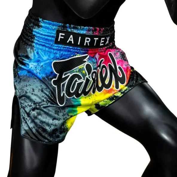 Short de Boxe Thaï Fairtex BS1938 Black Acid Jazz