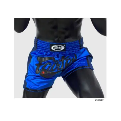Short de Boxe Thaï Fairtex Bleu/Noir 1702 - 2