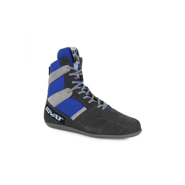 Chaussures de Boxe Francaise Rivat Top Gris / Bleu