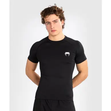 Rashguard Venum Contender à manches courtes Noir/Blanc