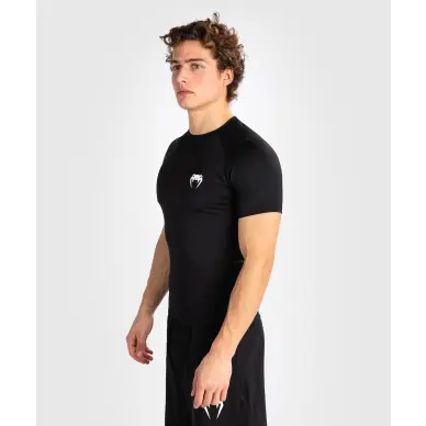 Rashguard Venum Contender à manches courtes Noir/Blanc - 2