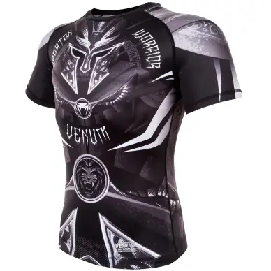 Rashguard Venum Gladiator 3.0 Noir/Blanc - 5