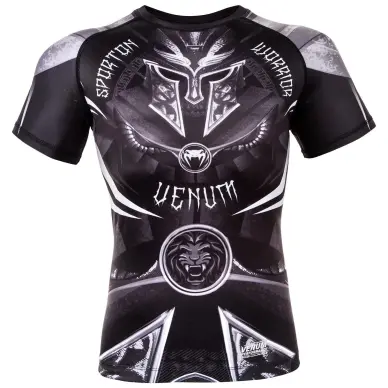 Rashguard Venum Gladiator 3.0 Noir/Blanc - 7