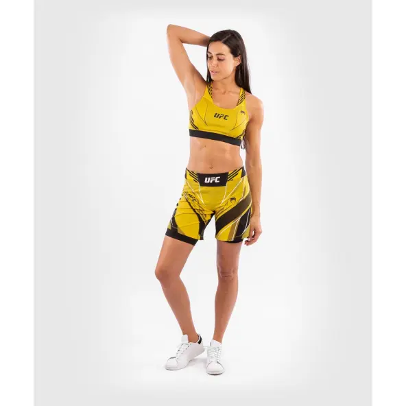 Short Femme de MMA VENUM UFC Authentic Fight Night coupe longue JAUNE