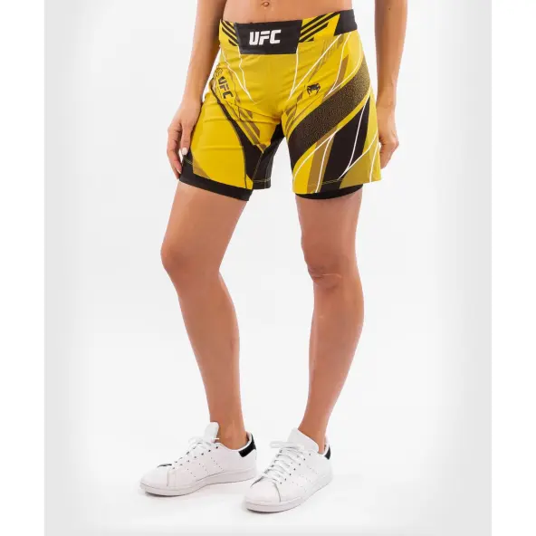 Short Femme de MMA VENUM UFC Authentic Fight Night coupe longue JAUNE