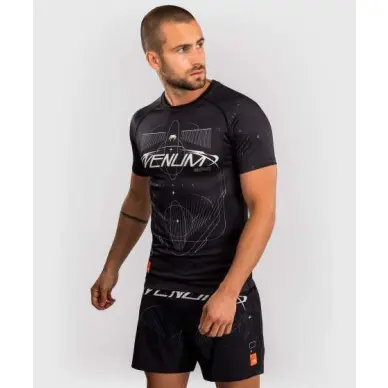 Rashguard Venum Eclipse manches courtes Noir/Ivoire - 2