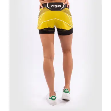 Short Femme de MMA VENUM UFC Authentic Fight Night coupe courte JAUNE - 6