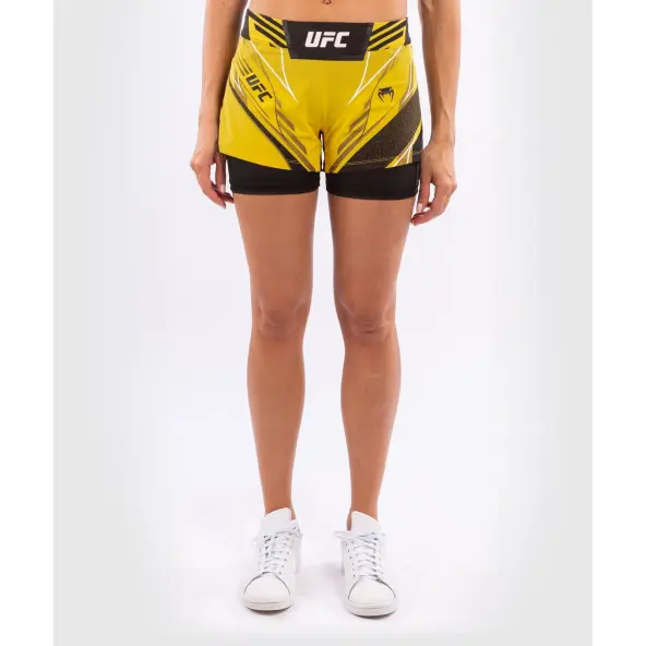 Short Femme de MMA VENUM UFC Authentic Fight Night coupe courte JAUNE