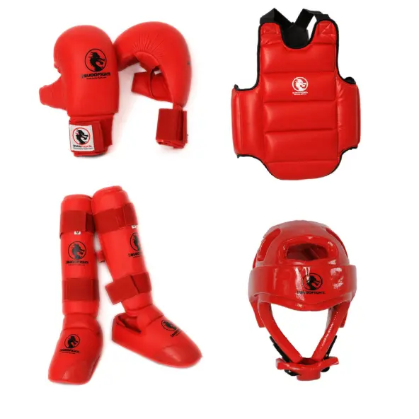 Pack de Protections Karaté Kumite Expert Rouge