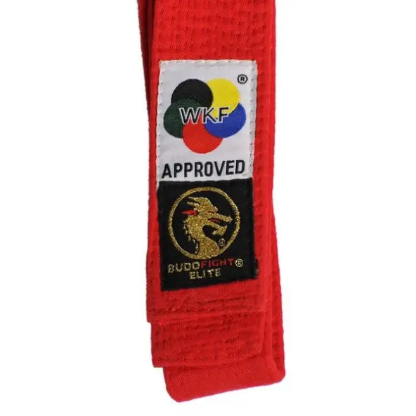 Ceinture de Karaté Elite Rouge WKF