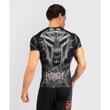 Rashguard à Manches Courtes Venum Gladiator 5.0 - Noir/Argent - 3