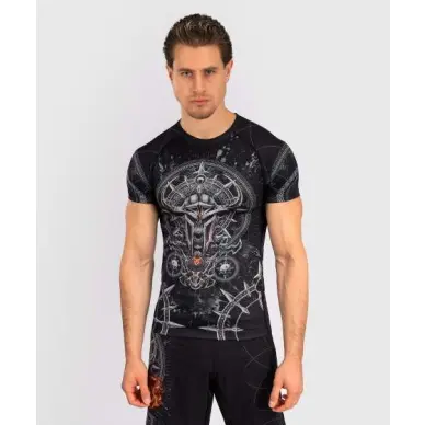 Rashguard à Manches Courtes Venum Gladiator 5.0 - Noir/Argent - 5