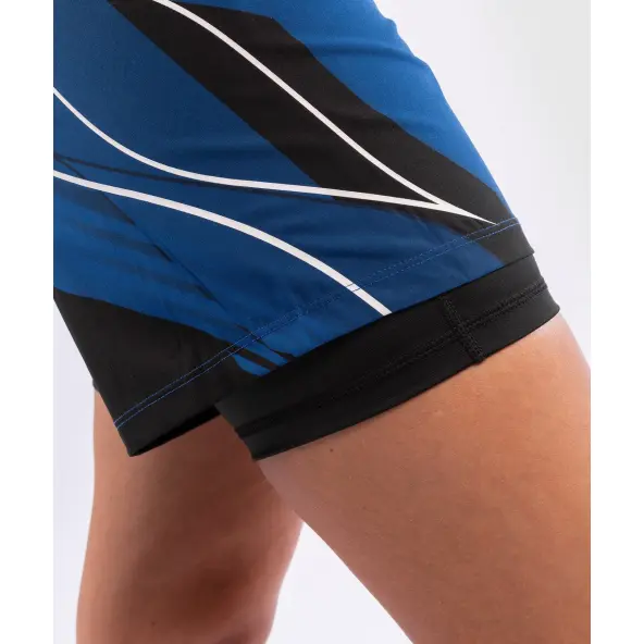 Short Femme de MMA VENUM UFC Authentic Fight Night  Coupe longue BLEU