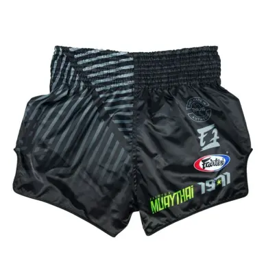 Short de Boxe Thaï Fairtex Noir/Gris 1924 - 2