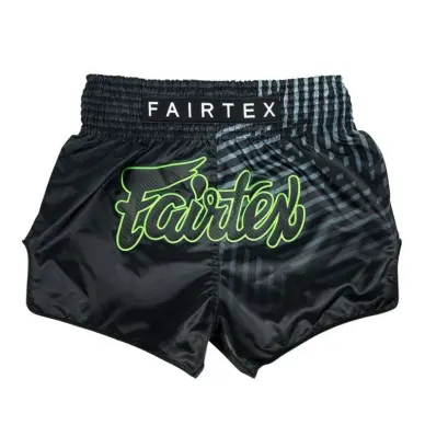 Short de Boxe Thaï Fairtex Noir/Gris 1924 - 3