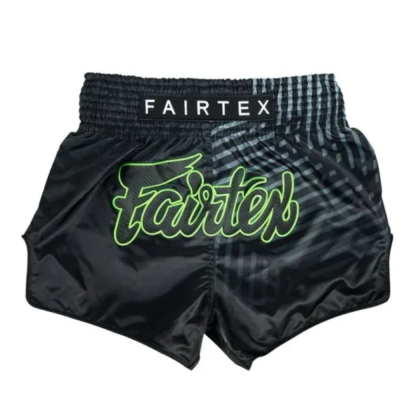 Short de Boxe Thaï Fairtex Noir/Gris 1924