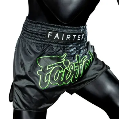 Short de Boxe Thaï Fairtex Noir/Gris 1924 - 4