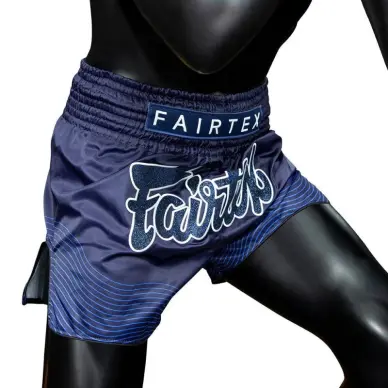 Short de Boxe Thaï Fairtex BS1930 Bleu Ocean - 3