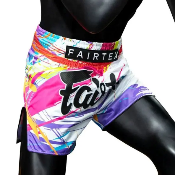 Short Boxe Thaï Fairtex BS1933 World Music White