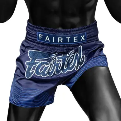 Short de Boxe Thaï Fairtex BS1930 Bleu Ocean - 4