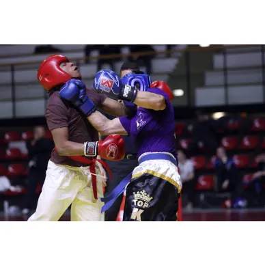 Gants de karaté contact rouge - 5