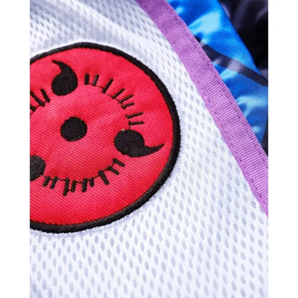 Short de Boxe Thaï Naruto x Elion Sasuke Bleu