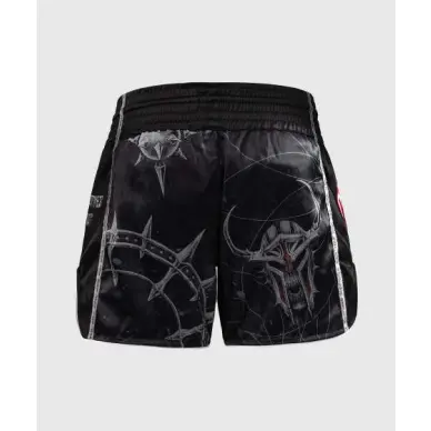 Short de Boxe Thaï Venum Gladiator 5.0 - Noir/Orange Néon
