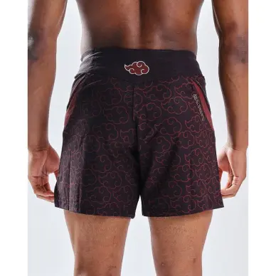 Short de MMA Seyant Naruto x Elion Akatsuki Noir/Bordeaux - 4