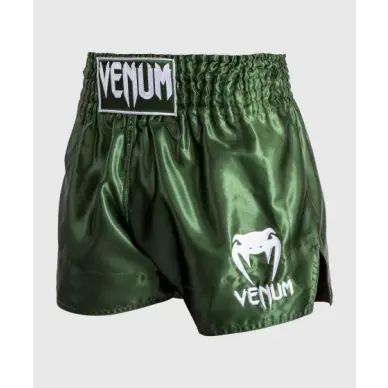 Short de Boxe Thai Venum Classic Kaki/Blanc - 2