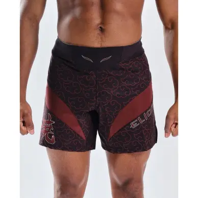 Short de MMA Seyant Naruto x Elion Akatsuki Noir/Bordeaux - 7