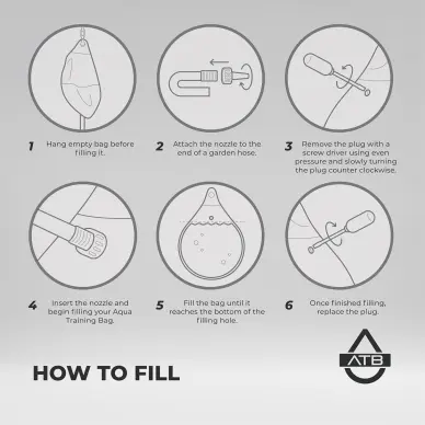 Sac de Frappe Bruiser AquaBag - 150 lb - 10