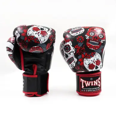 Gants de Boxe Twins FBGVL 3 Skull - 6