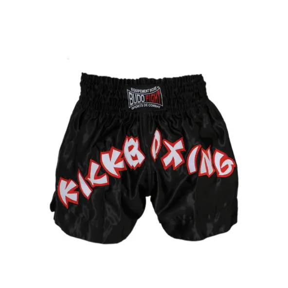 Short de Boxe Kick Boxing Noir
